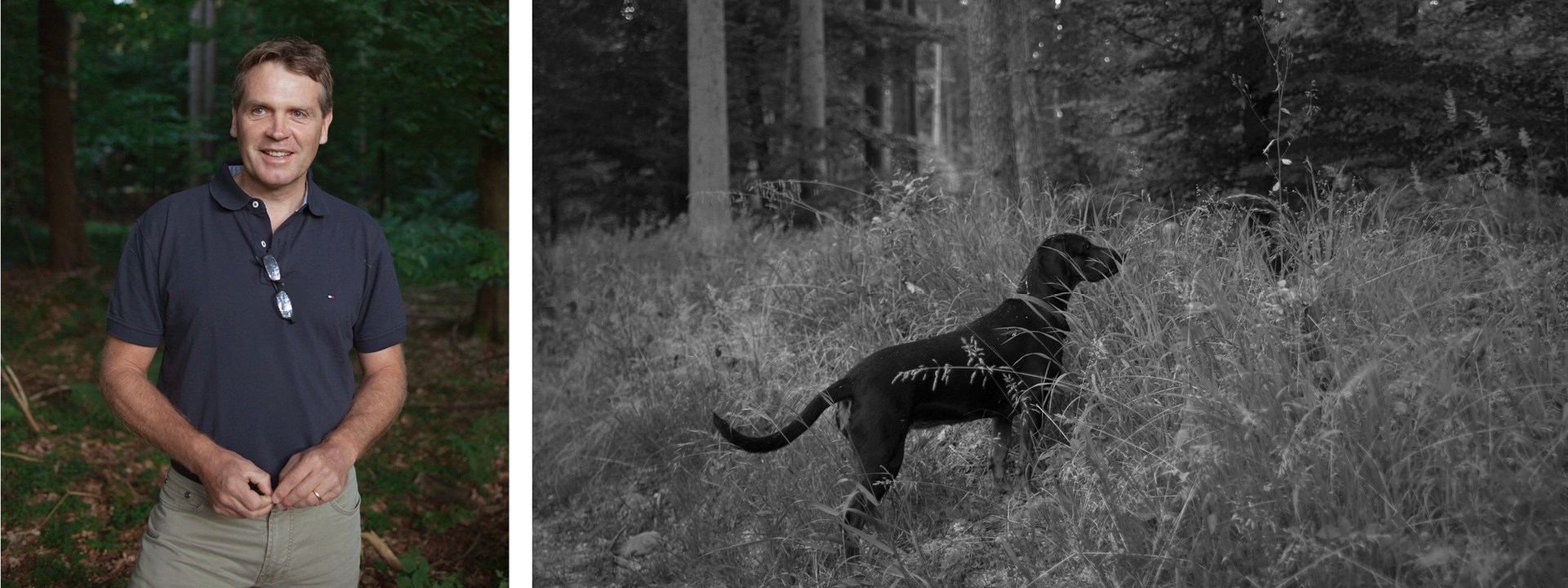Reiner Bickel und Bayerischer Gebirgsschweißhund Anja